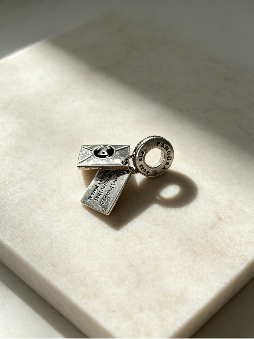 Harry Potter Hogwarts Acceptance Letter Charm Silver Tone